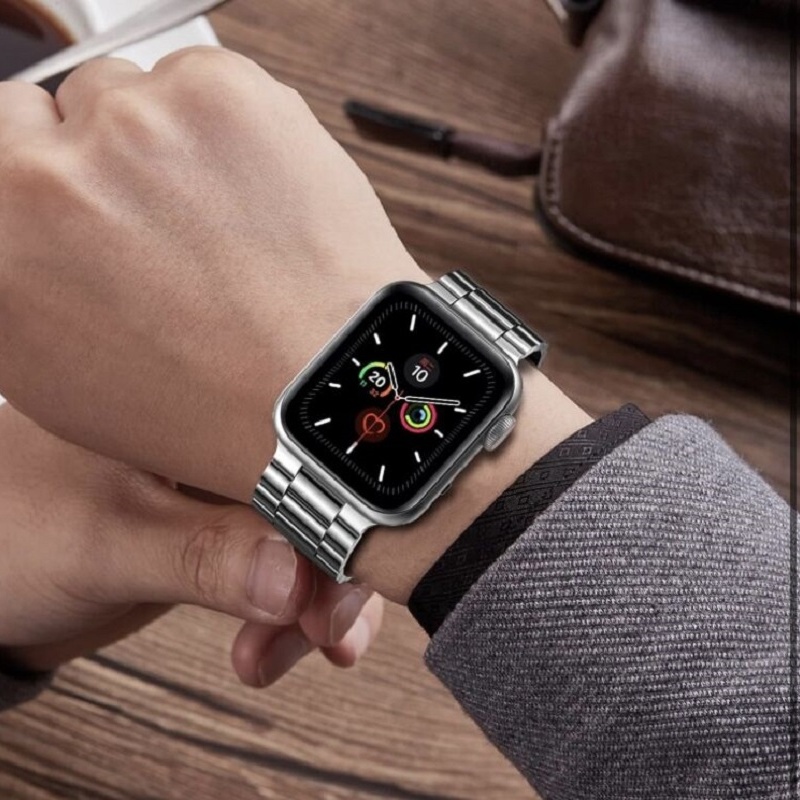 Bracelet en acier pour Apple Watch, 38mm, 40mm, Rivière mm, 42mm, 44mm, 45mm, 49mm, Bracelet de montre, Iwatch Series 1, 2, 3, 4, 5, 6, SE, 7/8