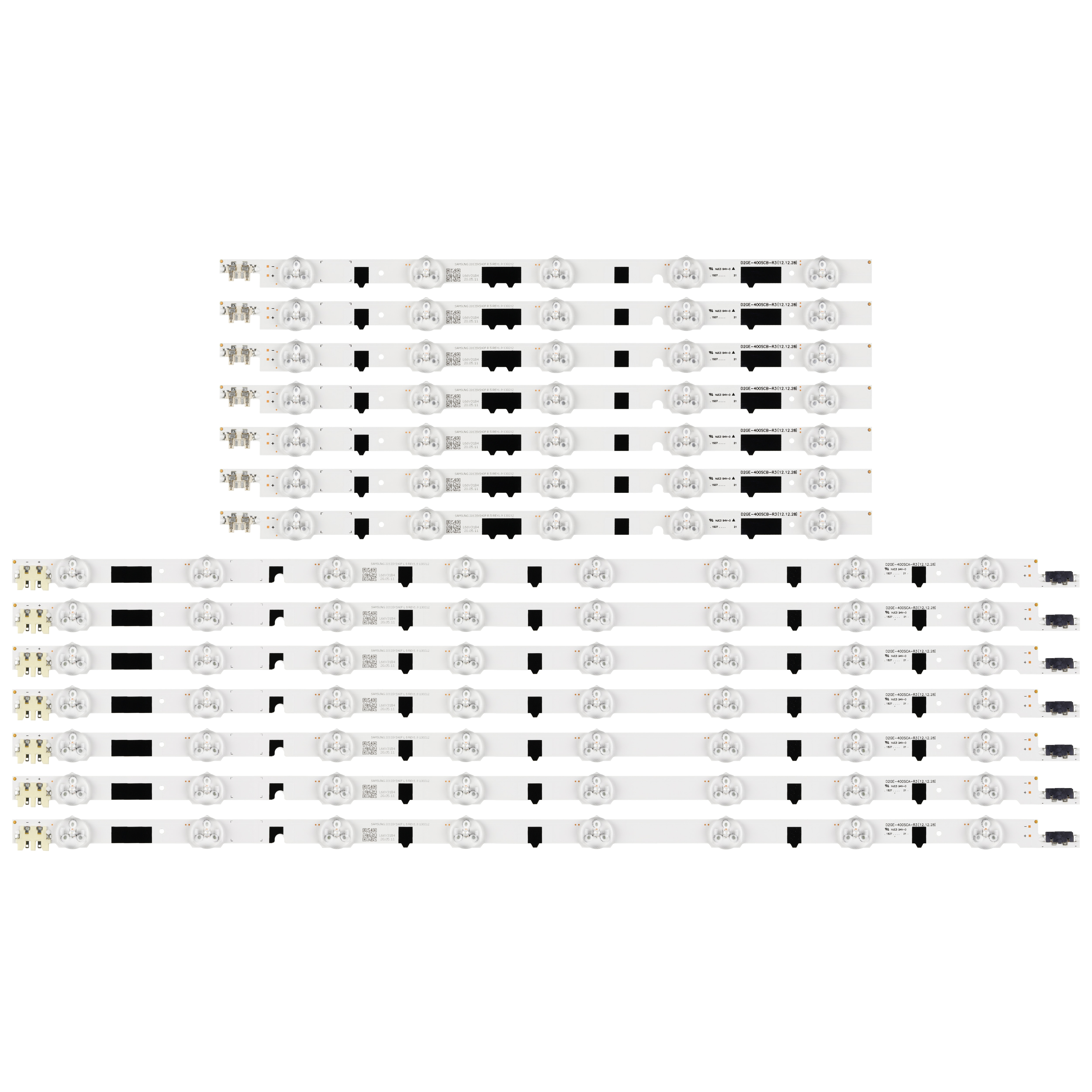 Sæt )14 stk led strip til samsung  ue40 f 6755 ue40 f 6770 ue40 f 6780 un40 f 6100 un40 f 6300 un40 f 5200 un40 f 5500 un40 f 6800 ue40 f 6330
