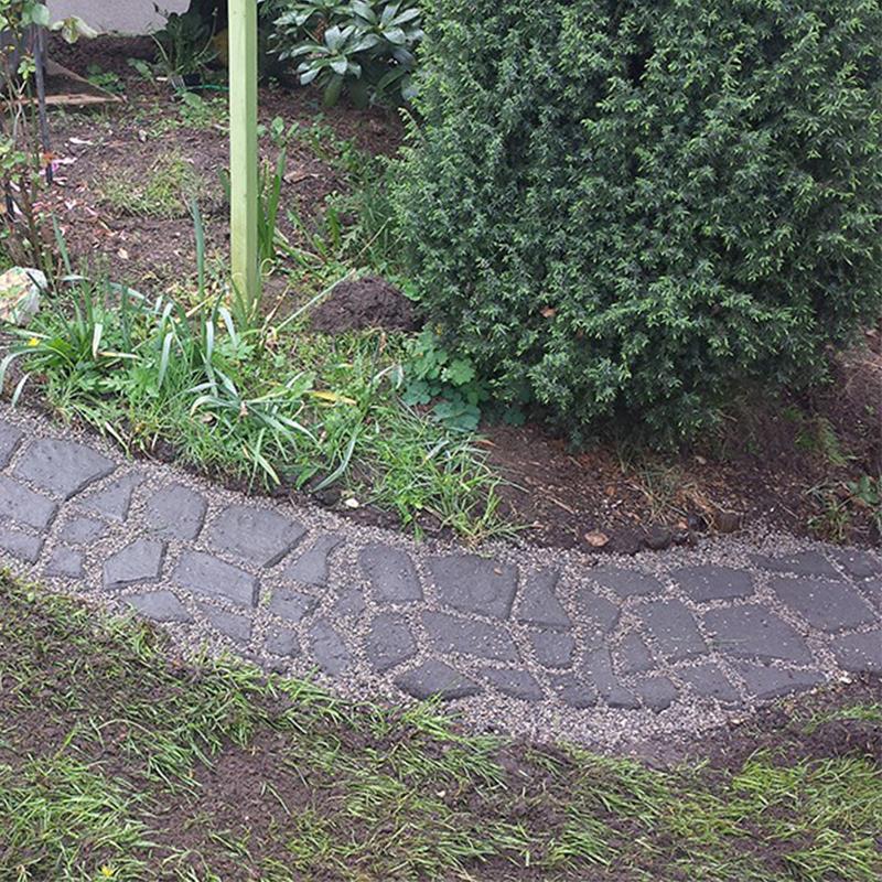 Stigmakare form återanvändbar form gör-det-själv betong cement sten promenad stenläggning stenläggare tegel mögel trädgårdsdekoration