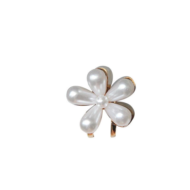 Nova moda coreano pérola strass banger jóias de cabelo feminino liga flor pequena grab clip cabelo acessórios para meninas