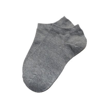 6 pcs = 3 pairs Vrouwen Sokken Meisje Vrouwelijke Korte Sokken Ankle Boot Low Cut Sokken Katoen Mengsels Sok Sokken calcetines Mujer Chaussettes: Grijs