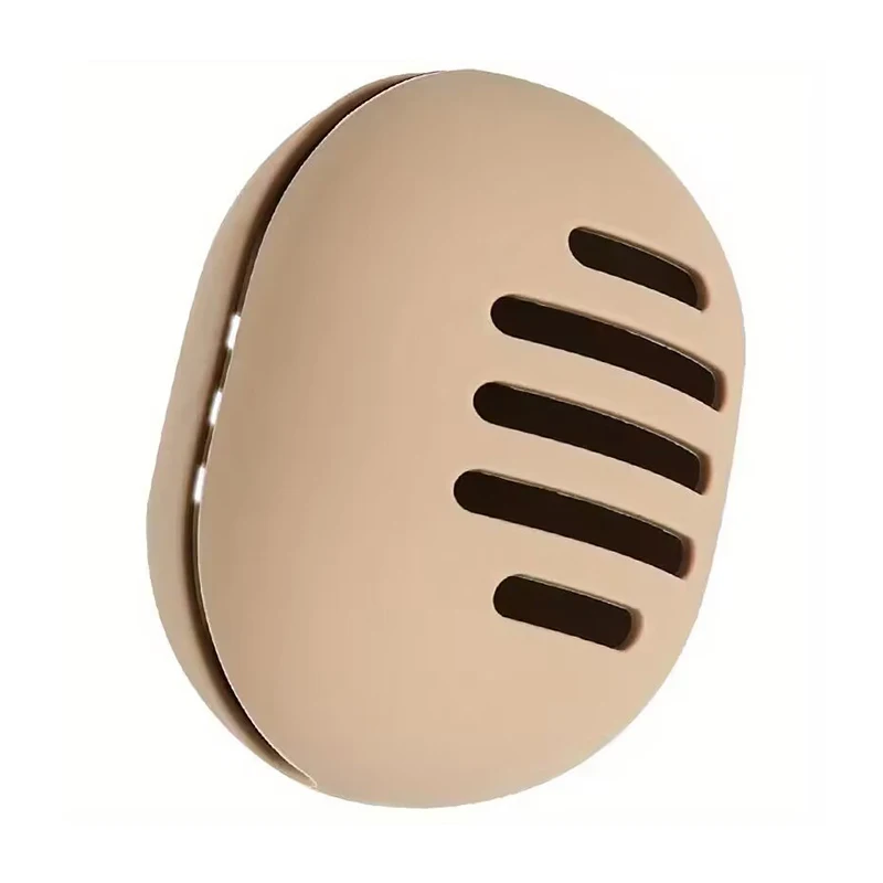 1PC porta spugna per trucco custodia ecologica in silicone multi-foro per spugna di bellezza custodia da viaggio protettiva per soffio cosmetico: bianca