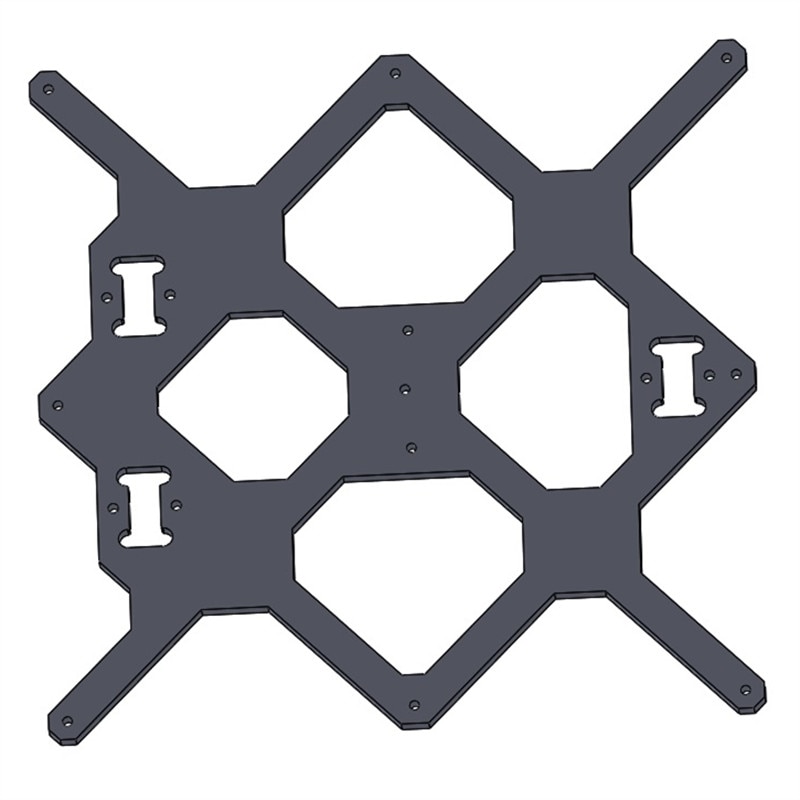 Black white Prusa i3 MK3 6mm thick Aluminium composite heated bed plate Y carriage Melamine heated plate DIY MK3 i3 3D printer