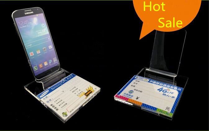 5pcs Acrylic mobile cell phone display stand phone bracket jewelry counter combination tray Digital product holder rack