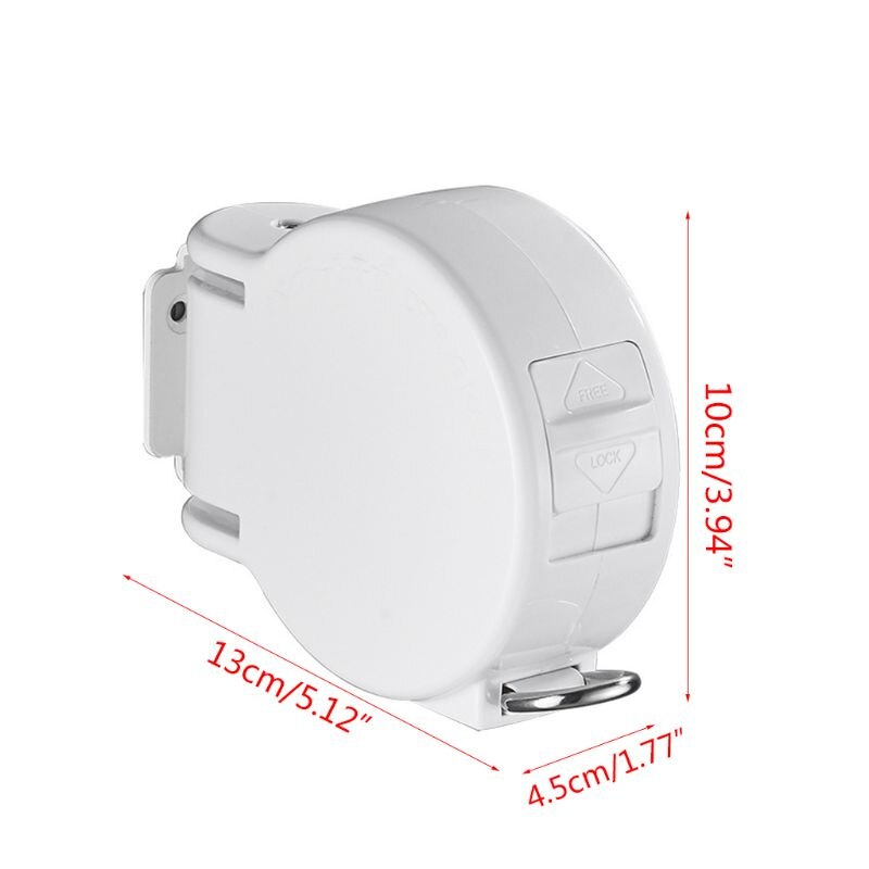 Indoor Outdoor Invisible Clothesline Retractable Clothes Rope with Hanger Hole