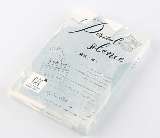 143mmx93mm silent poem paper postcard