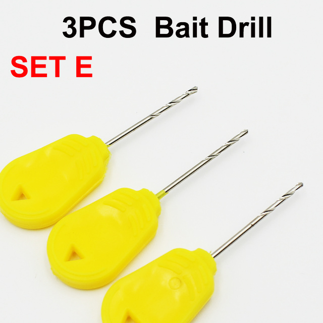 Outils de pêche, 3 pièces, aiguilles de gréement avec hameçon Crochet, bobine de forage pour appâts de pêche, 3 pièces: 3PCS-Set E