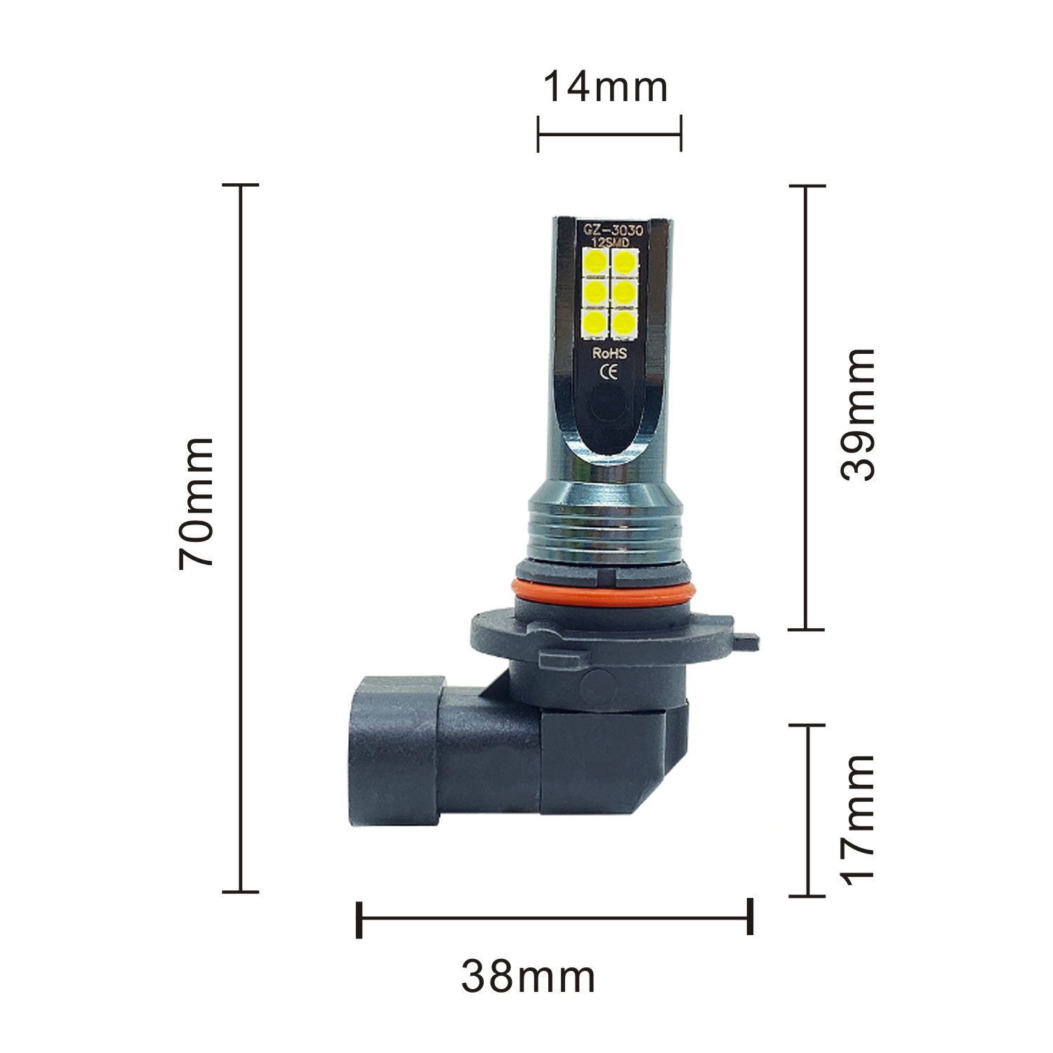 2 Stuks 9005 9006 Led Koplamp H11 H8 H9 H10 H1 H3 Auto Mistlampen Drl H4 H7 Auto Rijden Running lampen 6000K 8000LM 80W 12V