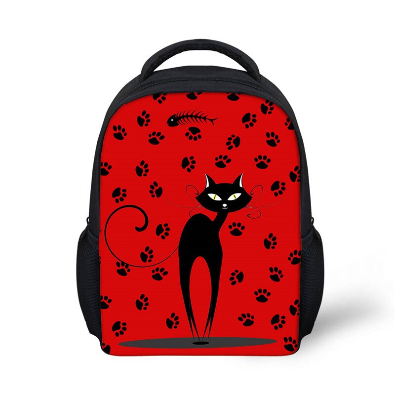 FORUDESIGNS Children Backpacks Kindergarten Daypack School Students Lovely Cat Printing Rucksack Kids Small Bagpack Mochila: CC3411F