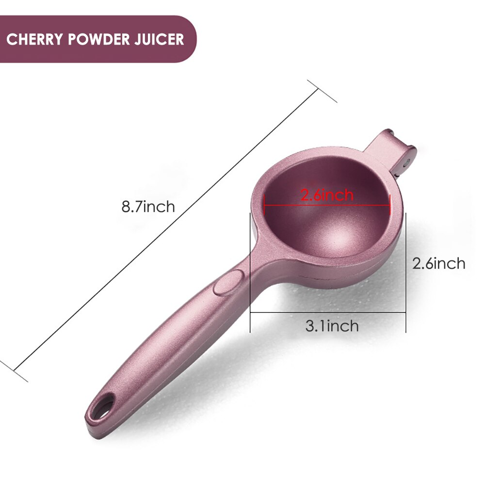 Aluminium Alloy Manual Juice Squeezer, Fruit Juicer Hand Squeezer, Easy Use Heavy Duty Lemon Citrus Juicer Kitchen Accessories: pink