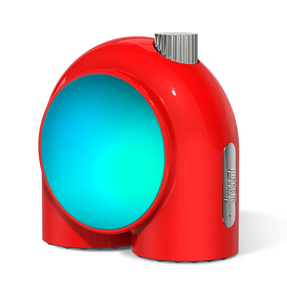 Divoom Planet-9 LED Light Effects Decorative Mood Lamp with Programmable RGB , Neon Light Atmosphere Bedside Lamp, Music Control: Red