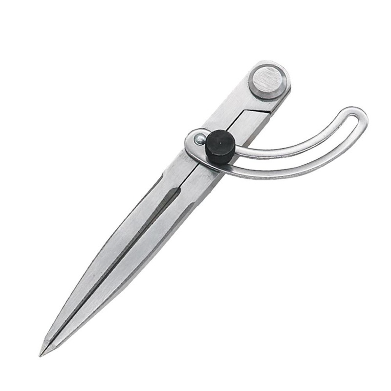 1 Pc Measuring Spacing Compass DIY Adjustable Leather Craft Rotating Tool Marking Scriber Creaser Stitch Distance Gauge Divider