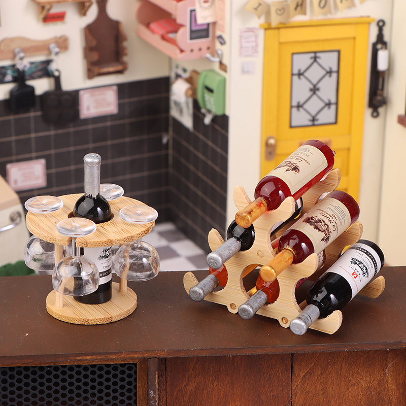 Puppenhaus Miniatur Mini Weinglas Gestell Kelch einstellen Modell Wohnmöbel Dekor Spielzeug Puppenhaus Zubehör