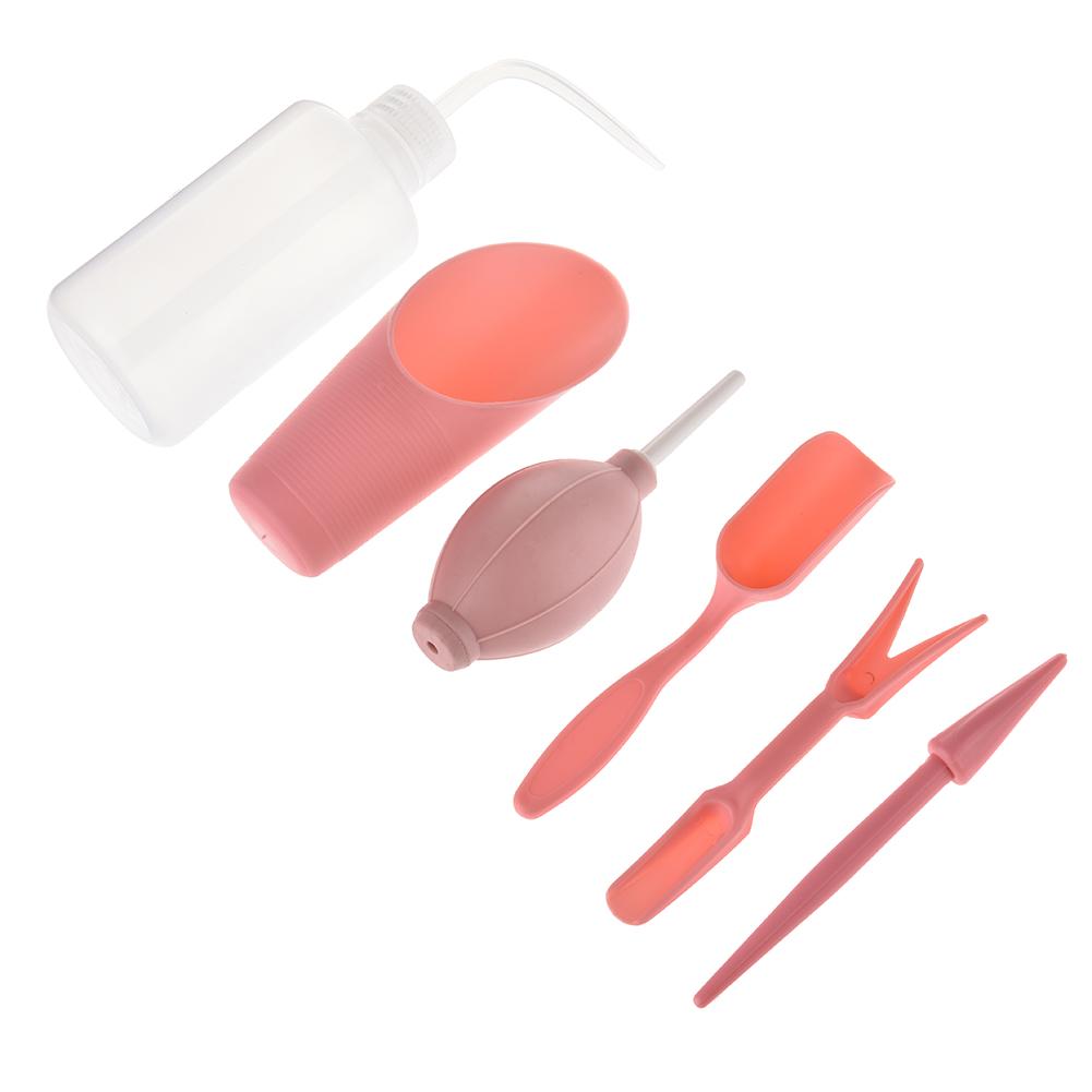 6PCS Gardening Tools Succulent Plant Planting Kit Garden Hand Tools Set #EW: Pink