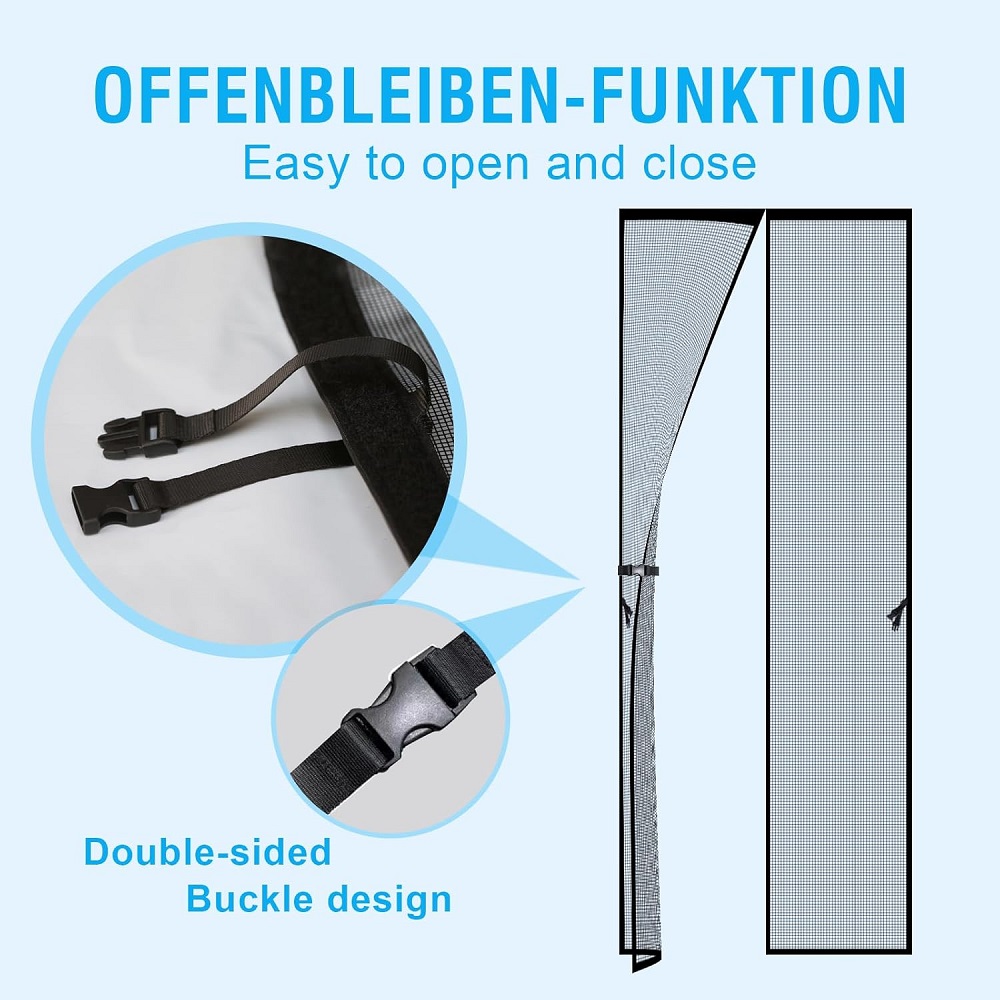 Magnetic Screen Door, Strong Magnets Self-Sealing, Tear Resistant, Mosquito Resistant Door Curtain, Pet and Child Friendly