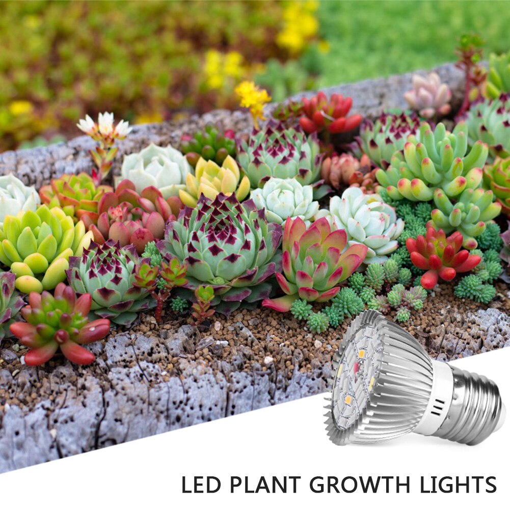 18/28 ledet  e27 ledet planter vekstlampe høy lysstyrke frøplante voksende pære uv lys frøplante voksende pære
