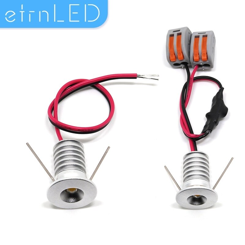 EtrnLED LED-strahler Mini Downlight 12V 24V Einbau Decke Lampe Innen Küche Kast Treppen Schaufenster Plafond Kleine Glühbirne 1W 2W