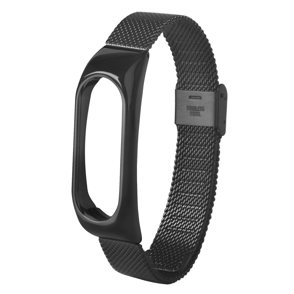 Lichtgewicht Roestvrij Armband Voor Mi Band Xiaomi Staal Polsband Strap Smart Polshorloge Band Voor Xiaomi Mi Band 2