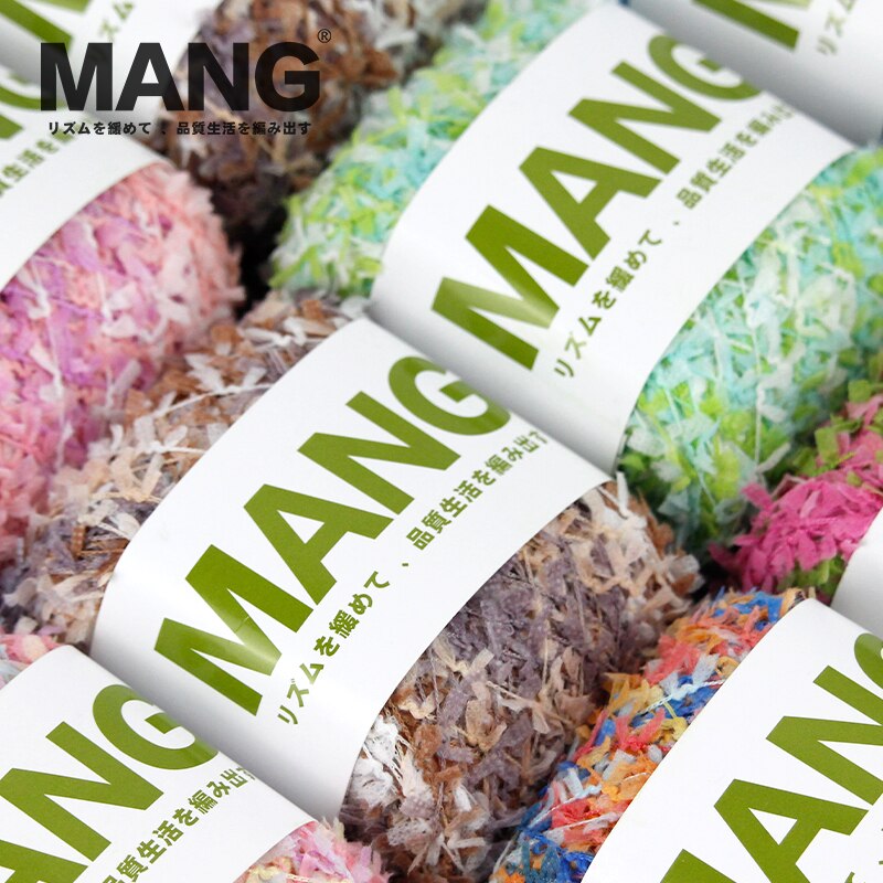 Mang 50g 1pc spesielle fargerik håndstrikke heklet sommerfugl papir garn tråd til baby dame skjerf genser hanske bag lue diy