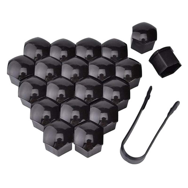 37MA 20Pcs 17mm Car Wheel Nuts Covers Auto Caps Hub Screw Protector Bolt Head Cover
