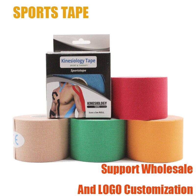 Elastische Sport Bandagen Kinesiologie Band Aufkleber Für Muskeln Kinesioteip Fitness Intramuskuläre Sport Schutz Band