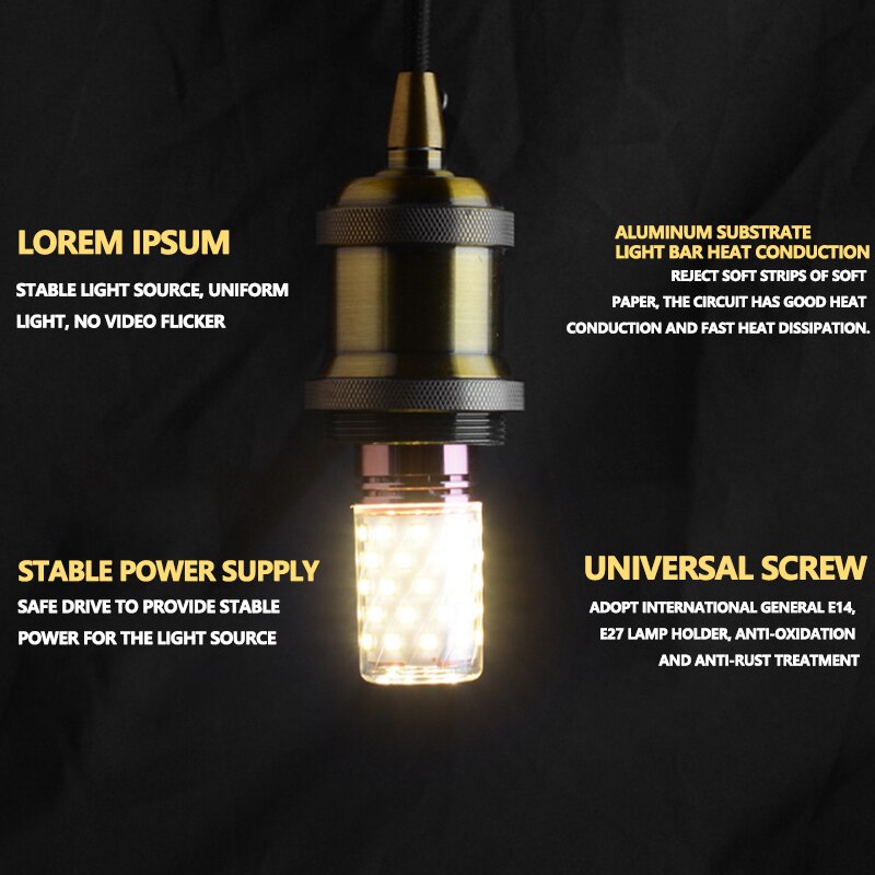 E27 E14 12W 16W 24W Led bougie ampoule 220V 230v économiser de l'énergie /froid blanc lampe épis de maïs LED Bombillas lumière à la maison