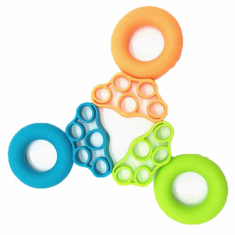 Finger Gripping Ring Resistance Bands Hand Gripper Forearm Wrist Training Stretcher Exercise Pull Ring Grips Expander Fitness