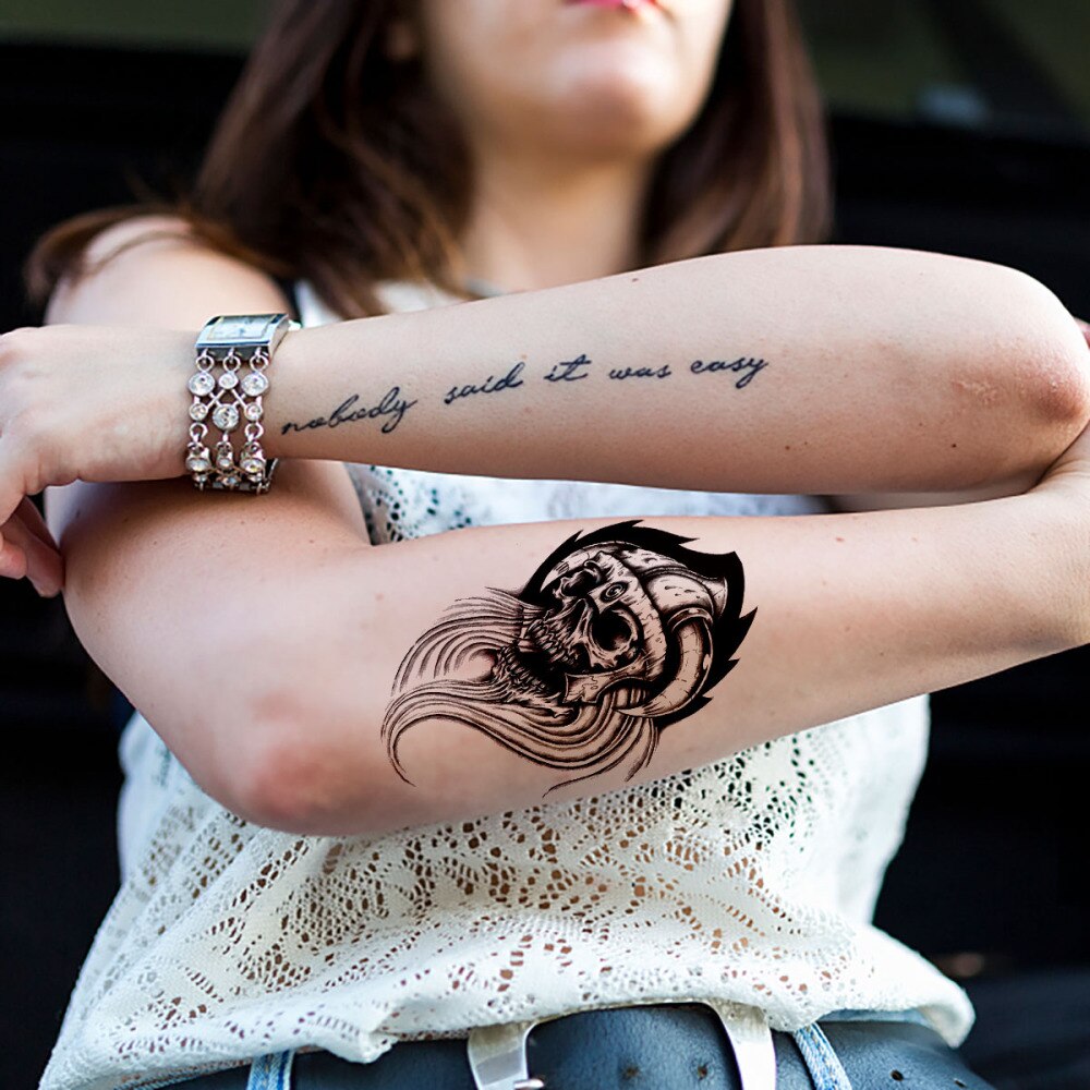 10Pcs Waterproof Body Arm DIY Large Decals Sticker for Men