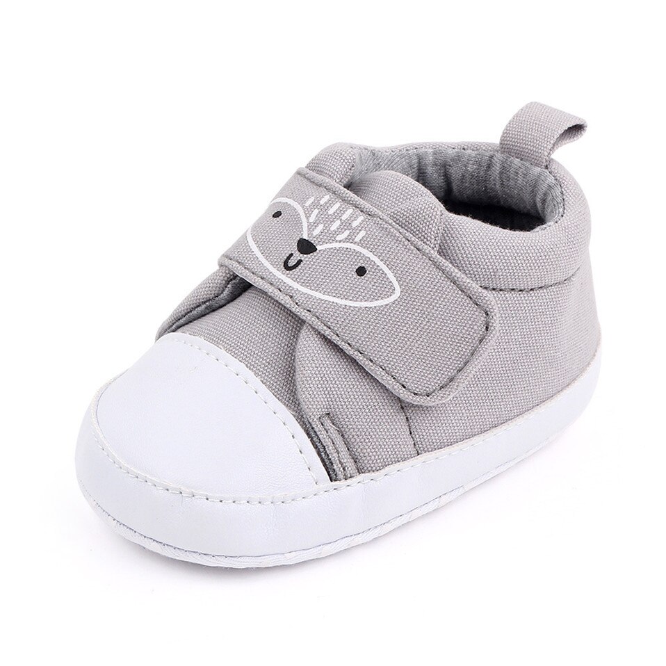 First Walkers Baby Shoes For Toddler Bebes Boys Girls Cute Non-slip Soft Bottom Shoes Spring & Autumn kids Walkers: Gray / 13