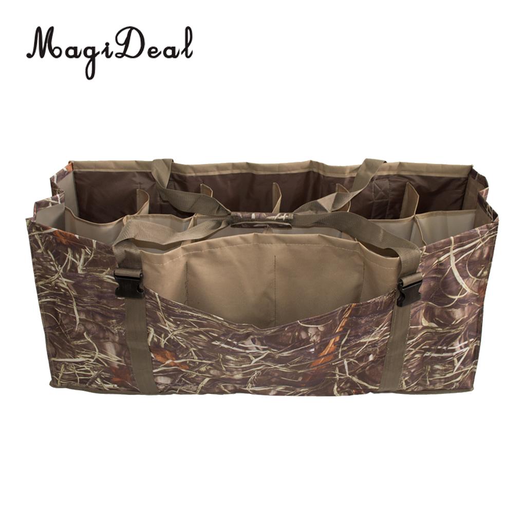 Duurzaam Nylon 12-Slot Eendenkooi Tas Handtas Opslag Met Gewatteerde &amp; Verstelbare Schouderriem Hand Stap