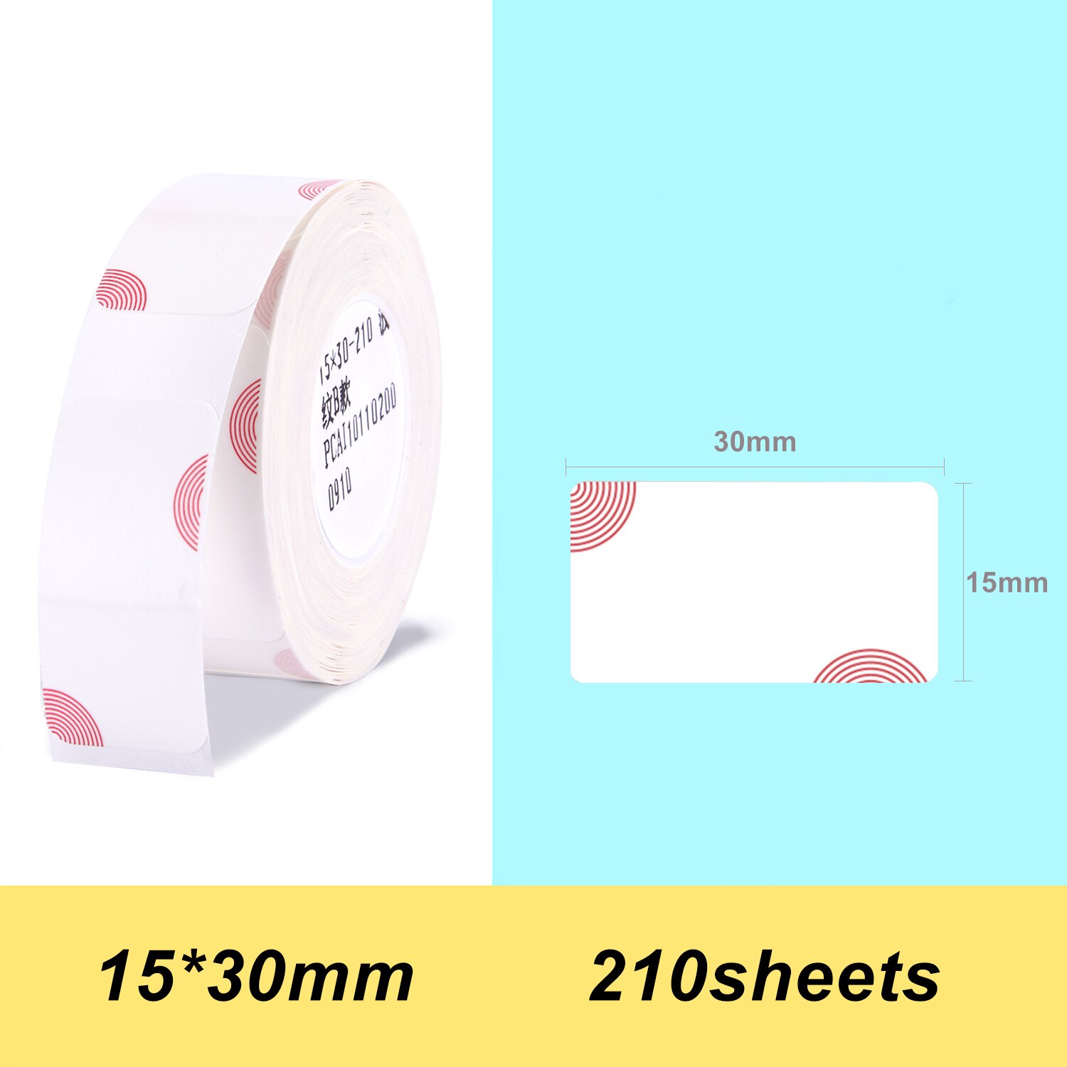 Niimbot D11 transparent Label Paper 14*30mm 210pcs/roll Barcode Price Size Name Blank Labels Waterproof