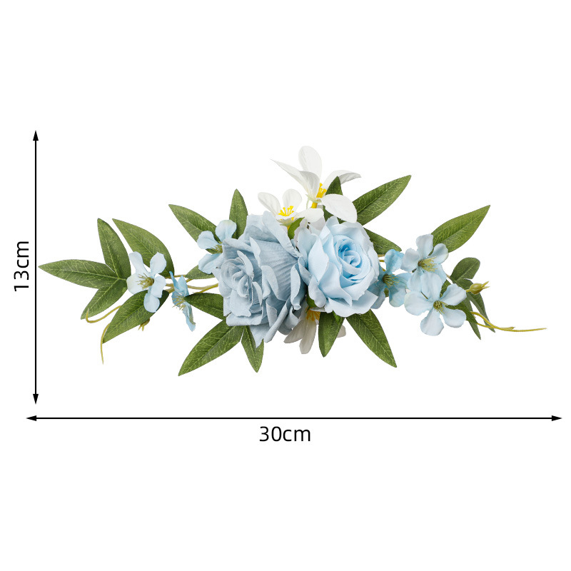 Yannew Pre-made Pink White Cake Topper Flowers Rustic Wedding Cake Decoration for Baby Shower Birthday Party Wedding Supplies: black