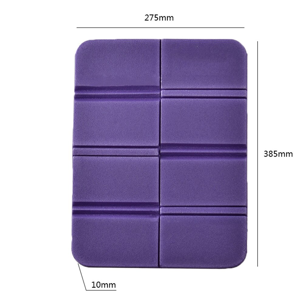 Outdoor Camping Picknick Zitten Mat Opvouwbare Draagbare Kussen Xpe Ultralight Picknick Mat Voor Camping Wandelen Outdoor Diner Picknick: Purple