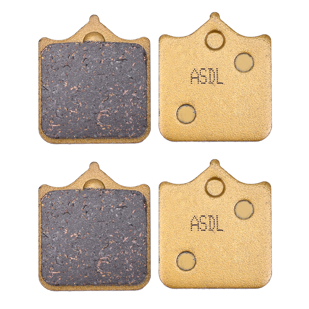 Pastiglie freno anteriori moto per BREMBO 20 7850 / 20 8343 11/21 o 35/45 - 4 pistoni P4/34 / @ 65mm 100mm Spaziatura 65mm 4 impostato di pastiglie: Argento