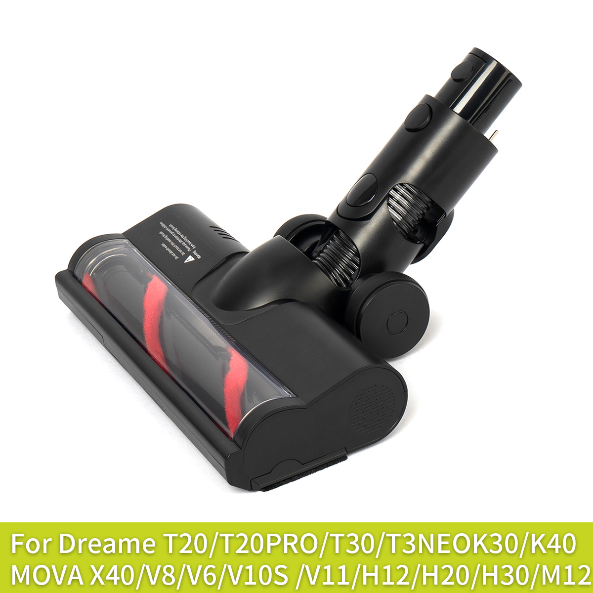 Dreame  r10 pro elektrische multi-oppervlakte borstelkop zwart voor de dreame  t30 t30 neo  t20 pro draadloze handstofzuiger: Default Title