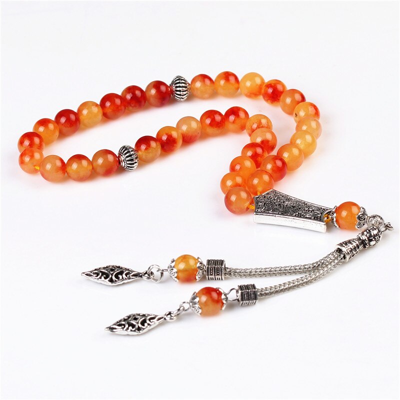 Losheren Tasbih Turkse Steen Gebed 33 Beads Cadeau Voor Ramadan Tesbih Armband Islam Man Moslim Rozenkrans Misbaha