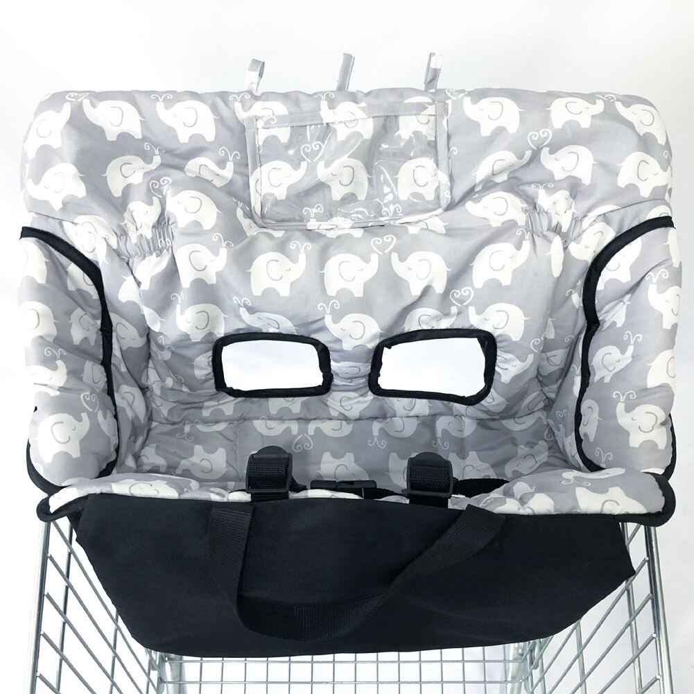 Shopping sæde pude vogn stol betræk madrasser unisex universal høj vogn beskyttende baby elefant mønster børn