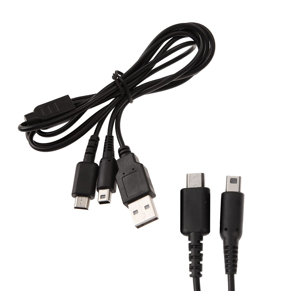 Cavo di ricarica dati USB da 1.2m cavo di ricarica per Nintendo NDSI 3DS NDSL utilizzato nel dispositivo di ricarica del telefono cellulare del Computer con USB