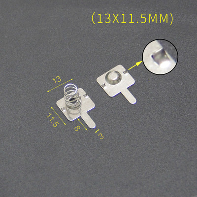 YYT 20 piezas metralla de batería AA 11*13MM/13,5 MM/29MM caja de batería resorte positivo y negativo unipolar 0,3 MM hierro + niquelado: Gris oscuro
