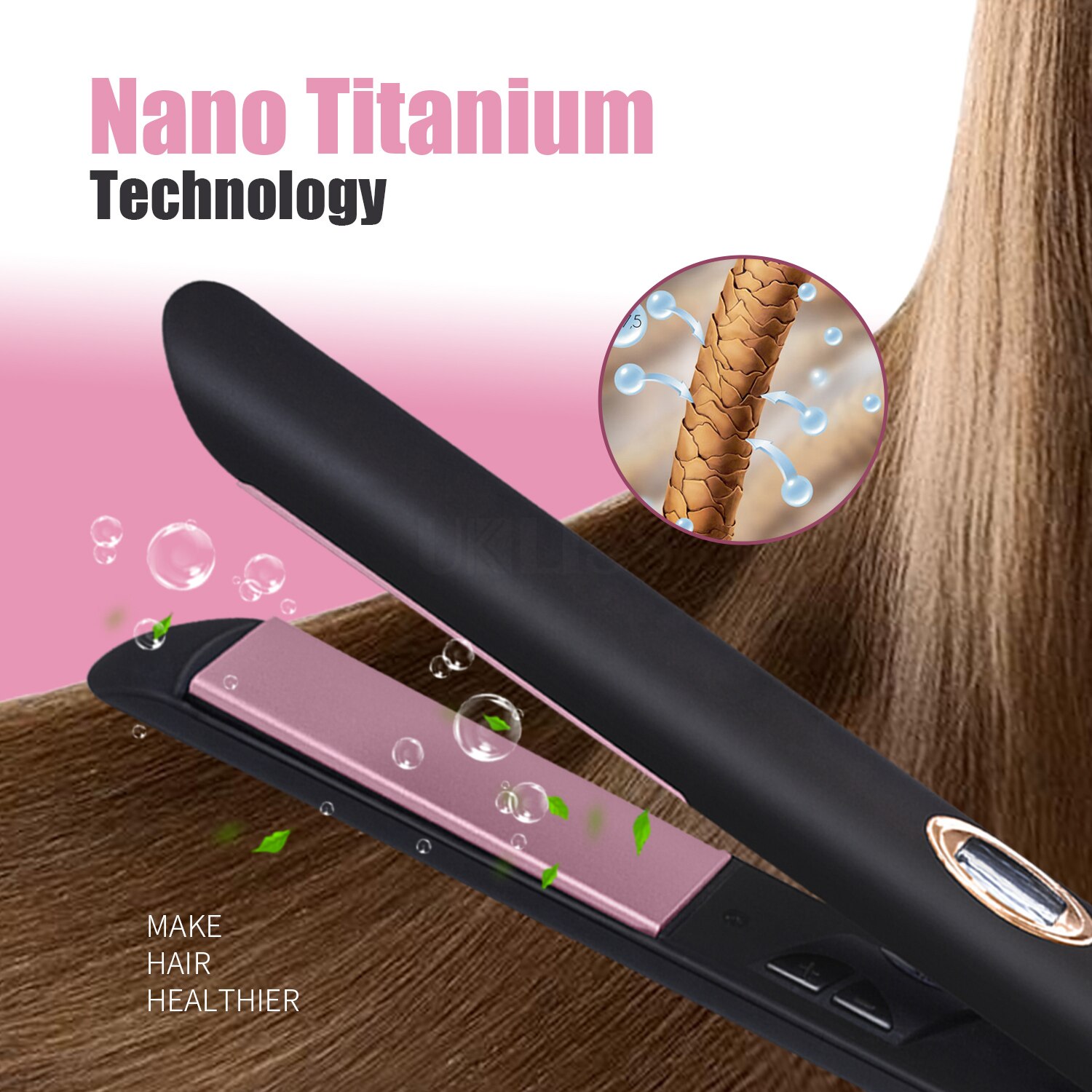 2 in 1 Hair Straightener Hair Curler Electric Hair Iron Hair Straighteners Flat Crimper Straightening Iron