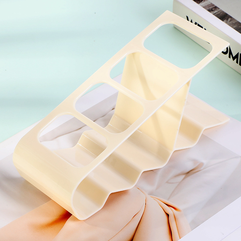 4-Grid Storage Rack Tv Air Conditioning Remote Control Stand Holder Desktop Shelf Sundries Organizer Home Office Storage Holders: Red