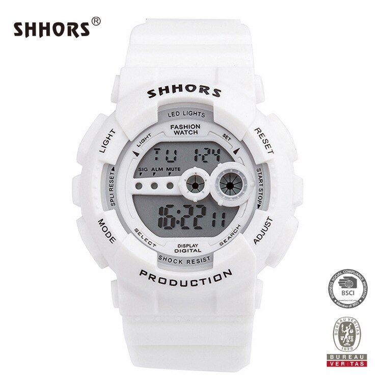 Homme montre SHHORS montre Led numérique montres hommes Silicone bande électronique montre hommes sport montres Orologio Uomo