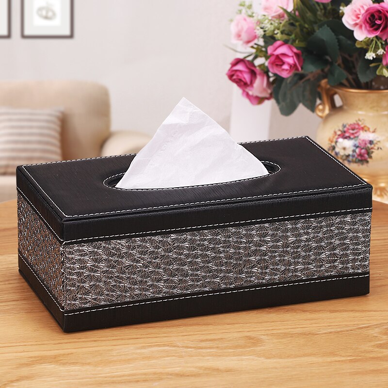 Leather Facial Tissue Box Organizer Decorative Funny Toilet Paper Storag Box Almacenamiento Home Office HX50TB