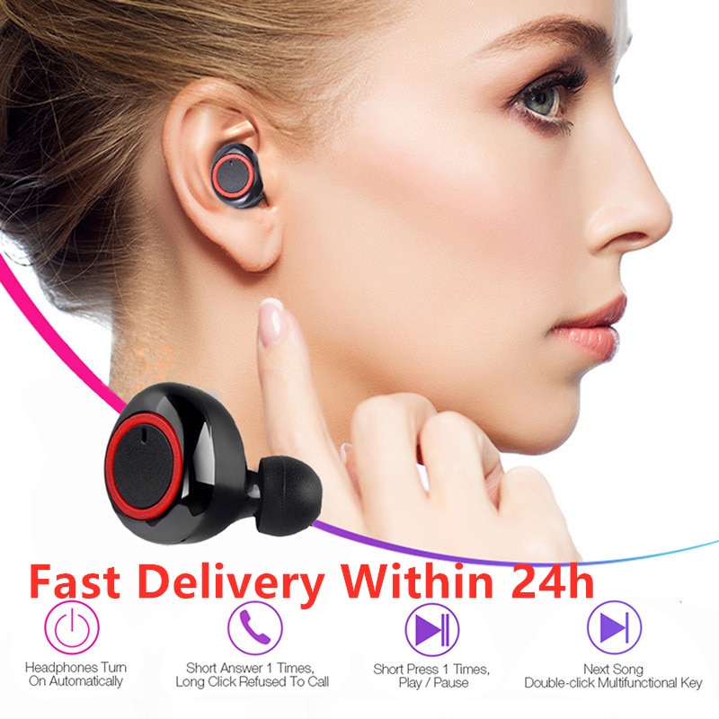 Y50 Tws Draadloze Bluetooth Oortelefoon Draagbare Draadloze Bluetooth 5.0 Touch Oordopjes 3D Stereo Sound Headset Microfoon