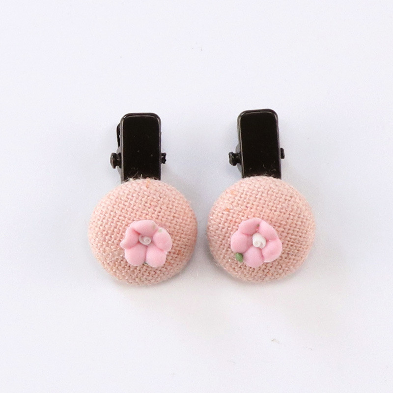 2 stuks/set effen geruite bloemen haarspeldjes voor meisjes, schattige ster haarbandjes voor kinderen en babyhaaraccessoires: 02lt stuks bloem