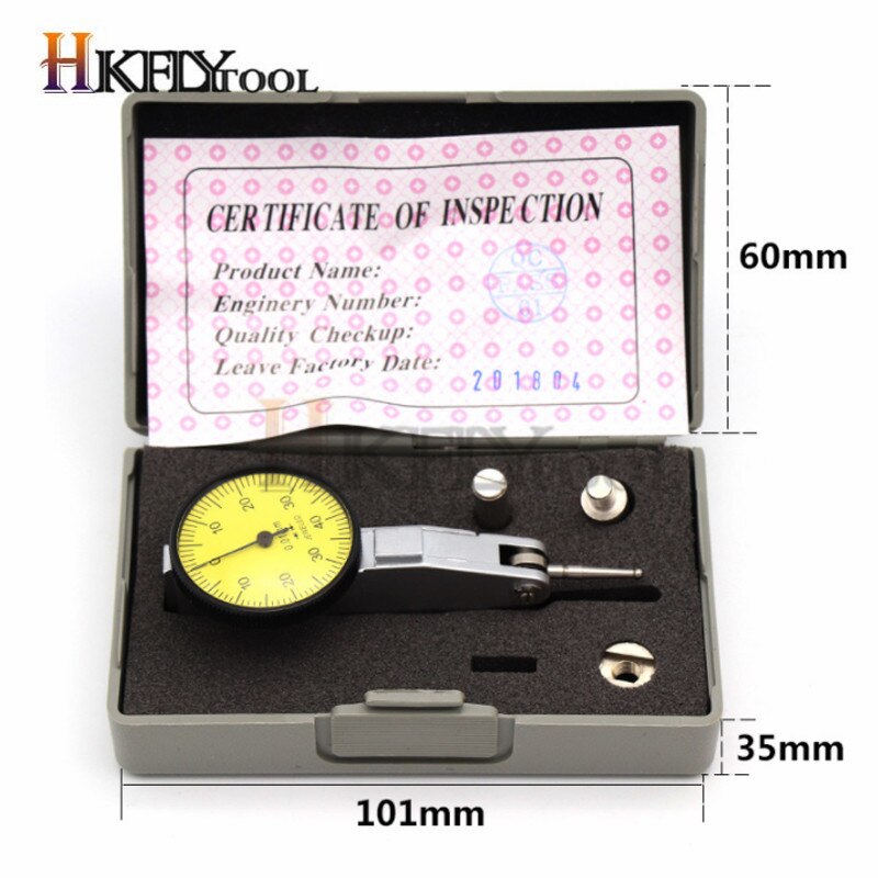 Mini Universele Flexibele Stand Met Dial Test 0.8 Mm Dial Indicator Magnetische Base Holder Stand Magnetische Correctie Gauge Stand: 0.8mm indicator 1pc