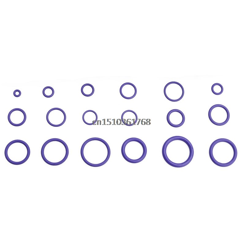 225Pcs Seal O-ring R22 R134a Air Conditioning O-Ring Rubber Washer Assortment PL #Y05# #C05#