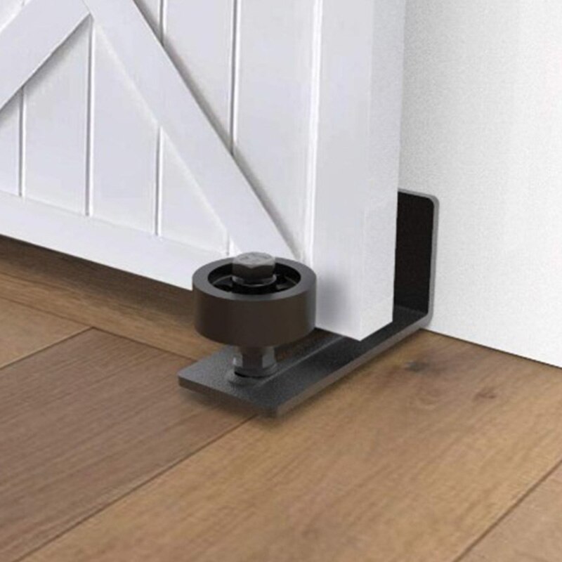 Heavy Duty Sliding Barn Door Floor Guide,Adjustable Roller,Floor And Door Panel Non-Damage(8 In 1)