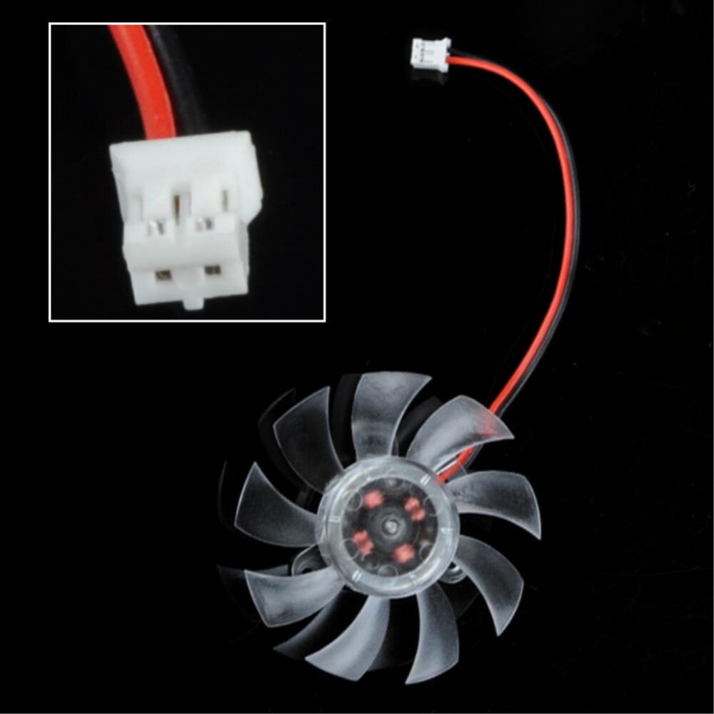 YCDC VGA Cooling Fan 60mm 6cm 12V 2 Pins Black CPU Heat Sink Fan Computer PC Cooler Exhaust Blower