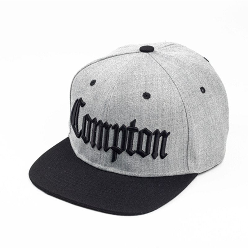 COMPTON embroidery Baseball Cap Hip Hop Snapback caps flat sport Hat For Unisex Adjustable dad hats